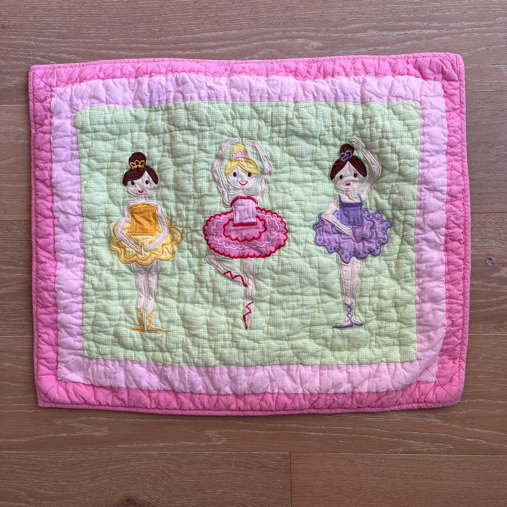The Company Store Ballet Class Standard Pillow Sham Pink Ballerinas